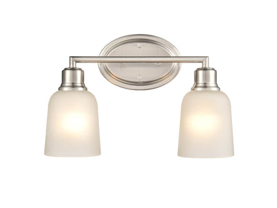 15.25'' Amberle Brushed Nickel 2 Light Bath Vanity