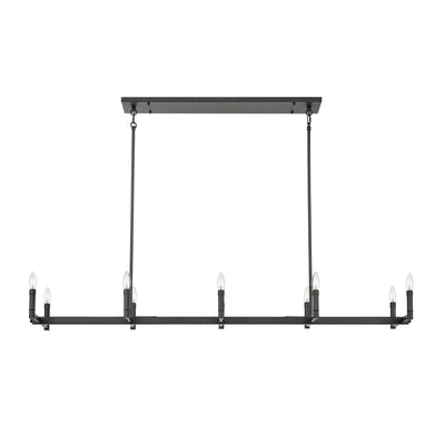 4.25'' Daxley Matte Black 10 Light Linear Chandelier