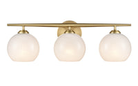 24'' Kimorra Vintage Brass 3 Light Bath Vanity