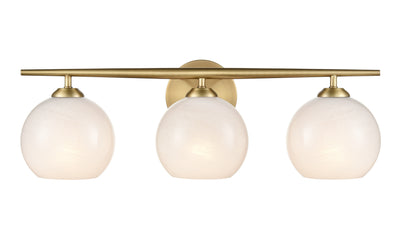 24'' Kimorra Vintage Brass 3 Light Bath Vanity