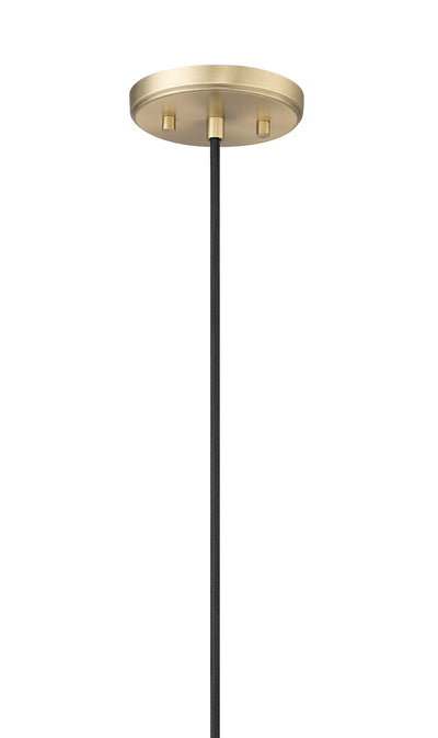 12-inch Kairo Vintage Brass 1-Light Shiny Opal Glass Pendant Light