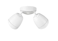 4.3''  Matte White 2 Light Flood Light