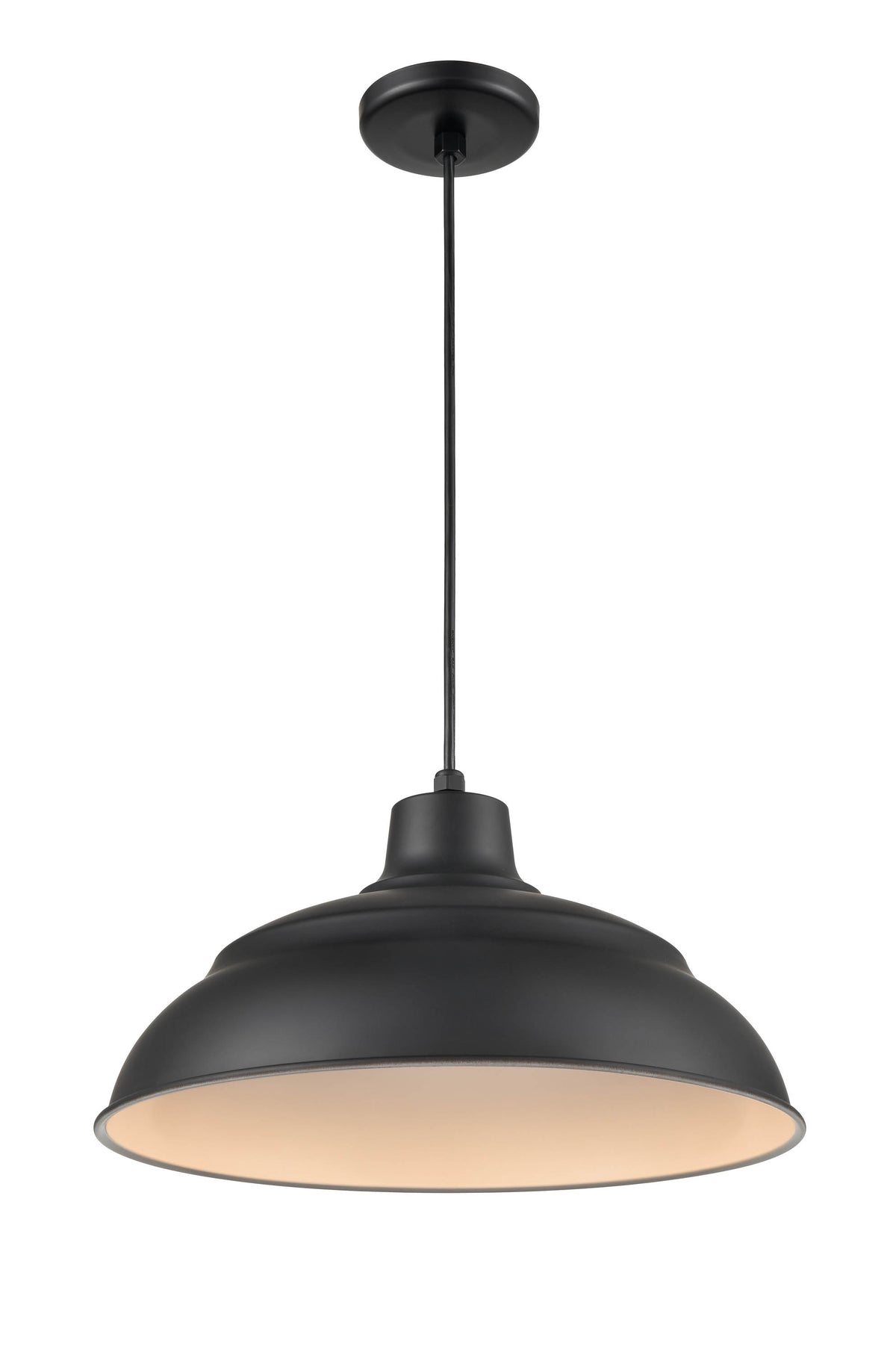 9.25'' R Series Satin Black 1 Light Pendant