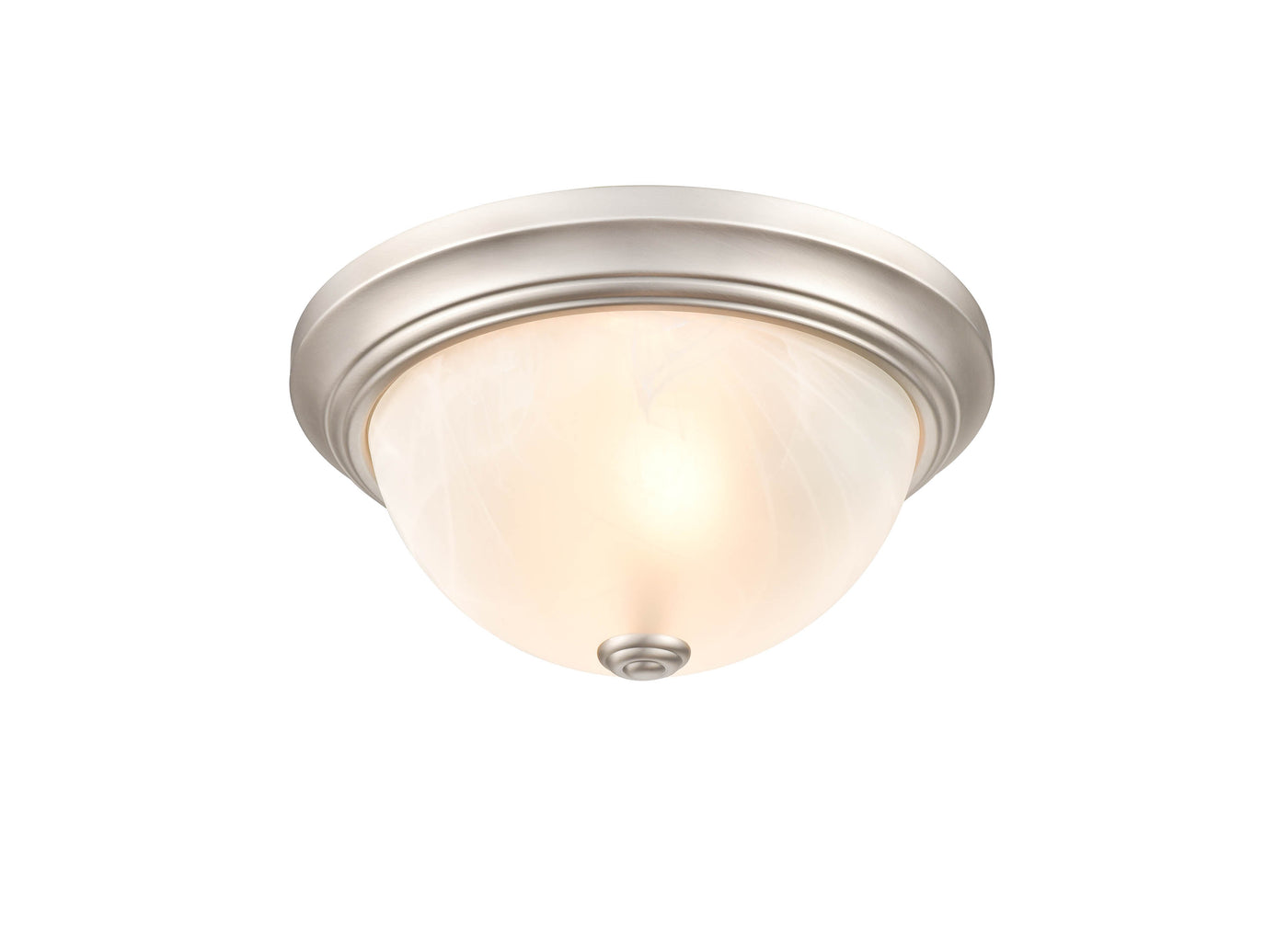 5.5'' Whitton Satin Nickel 2 Light Flush Mount