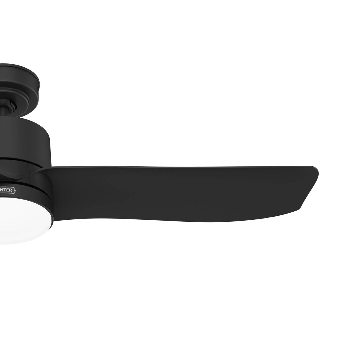 52 inch Bolsa Matte Black Ceiling Fan with LED Light Kit and Handheld Remote