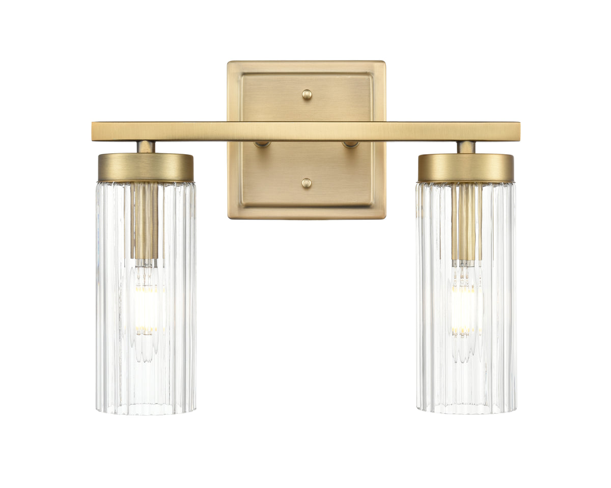 12.5'' Iversen Vintage Brass 2 Light Bath Vanity