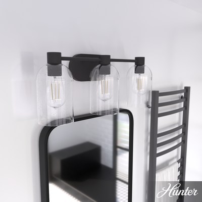 Vidria 12-inch 1-light Matte Black Pendant with Smoked Glass