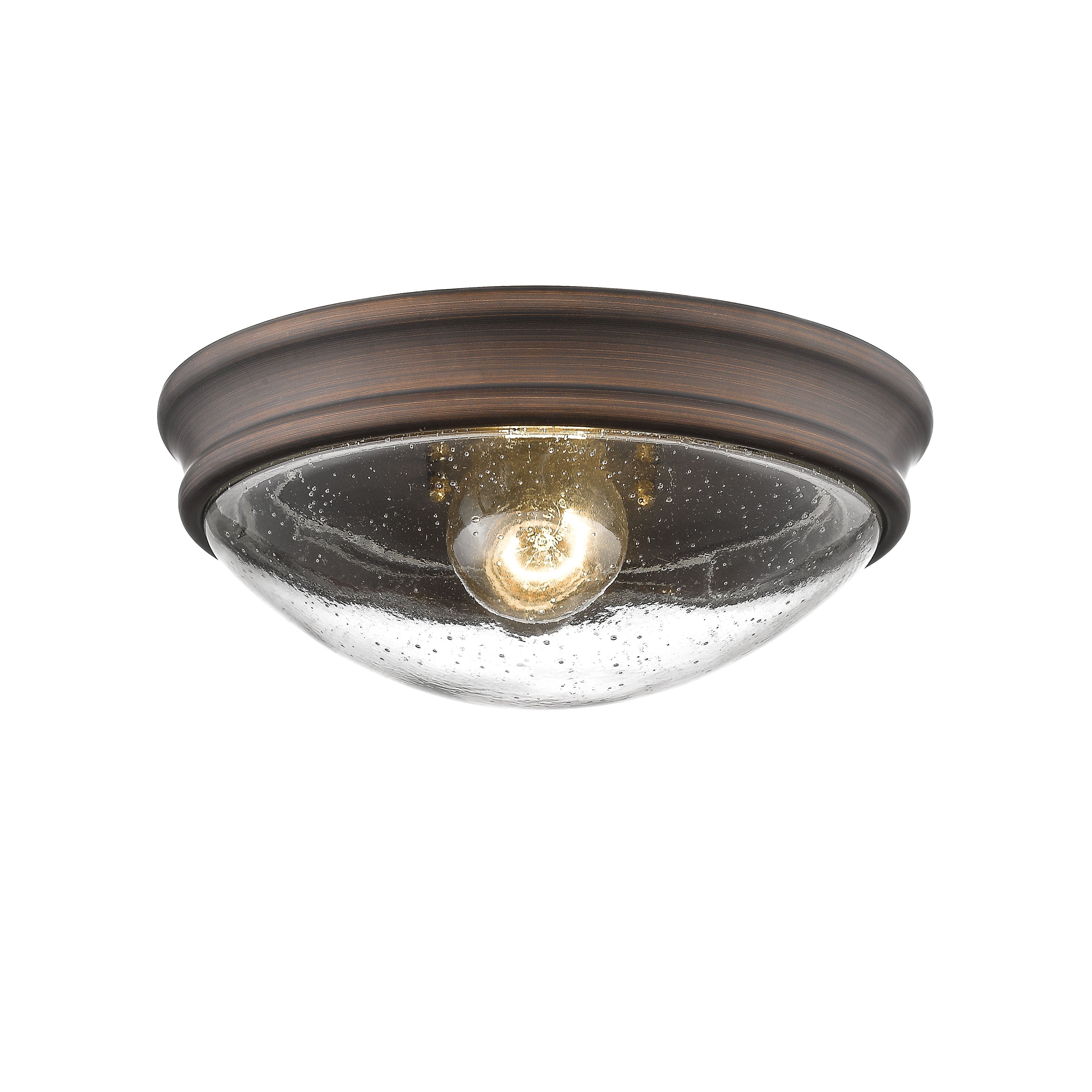 4.5'' Belforge Rubbed Bronze 1 Light Flush Mount