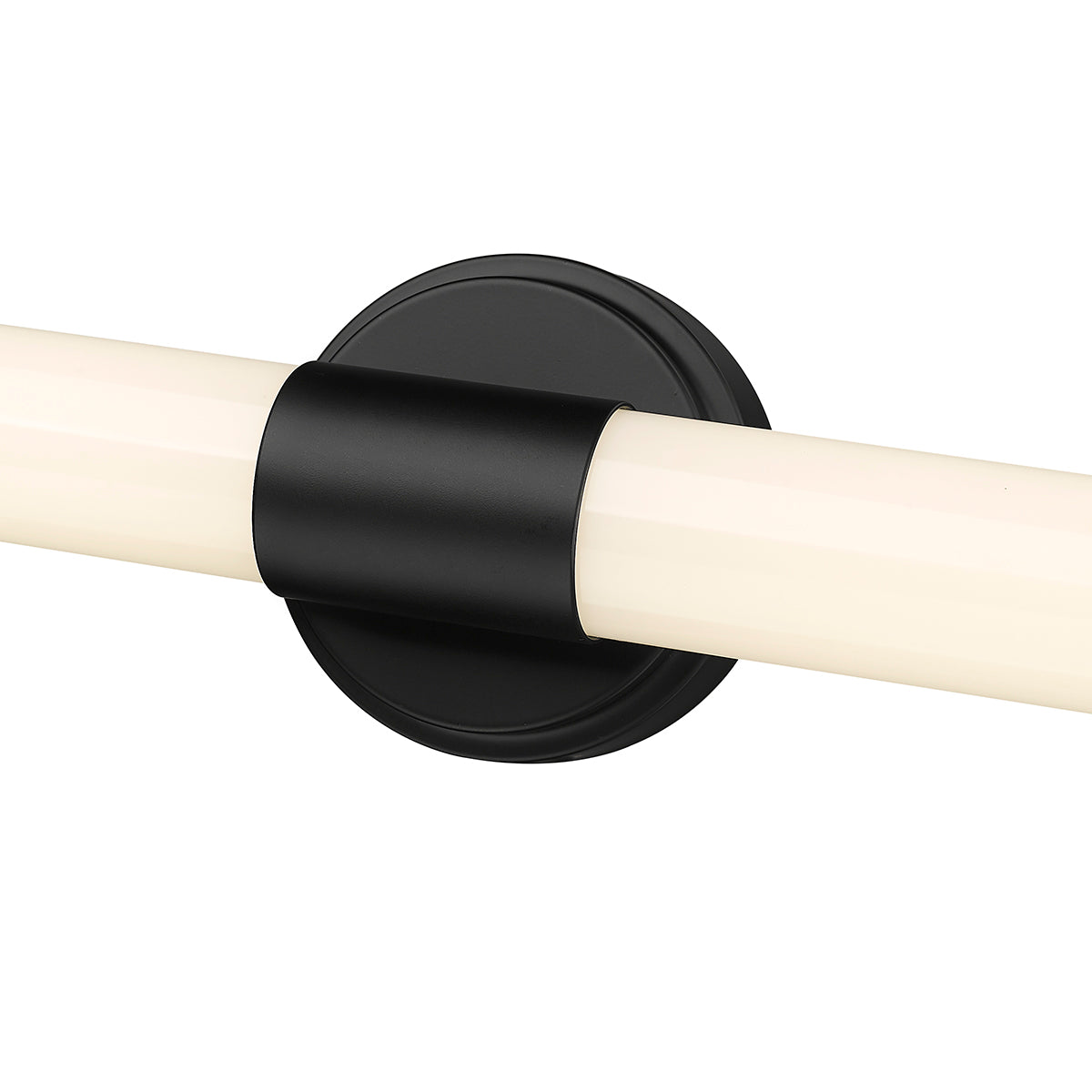 24'' Trumann Matte Black 1 Vanity Light