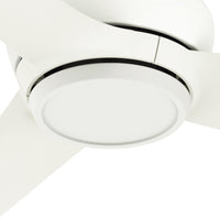 52 inch Mazzini ENERGY STAR® Matte White Damp Rated Ceiling Fan and Handheld Remote