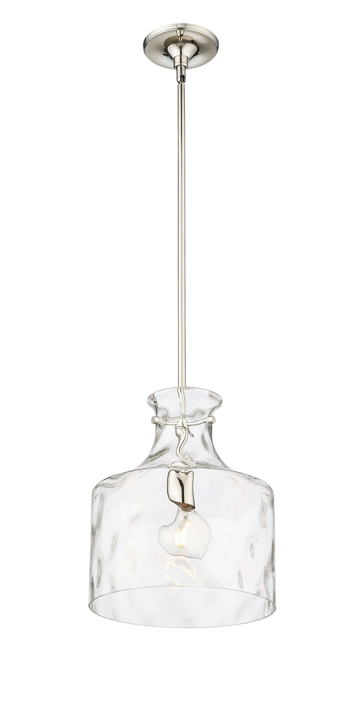 13'' Santorini Polished Nickel 1 Light Pendant