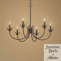 Junie Bud 28-inch 6-light Matte Bronze Chandelier
