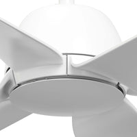 52 inch AirStack ENERGY STAR® Fresh White Damp Rated Ceiling Fan and Handheld Remote