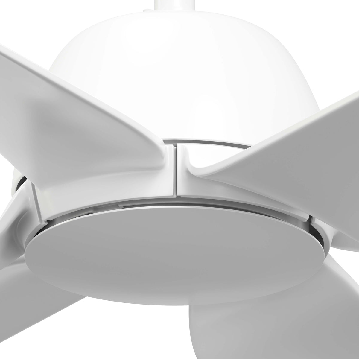 52 inch AirStack ENERGY STAR® Fresh White Damp Rated Ceiling Fan and Handheld Remote