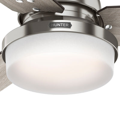 52 inch Sentinel Brushed Nickel Ceiling Fan with LED Light Kit and Handheld Remote