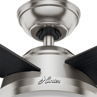 52 inch Dempsey Brushed Nickel Ceiling Fan with LED Light Kit and Handheld Remote