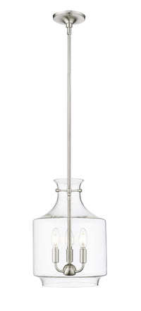 15.5'' Mahannah Brushed Nickel 3 Light Pendant