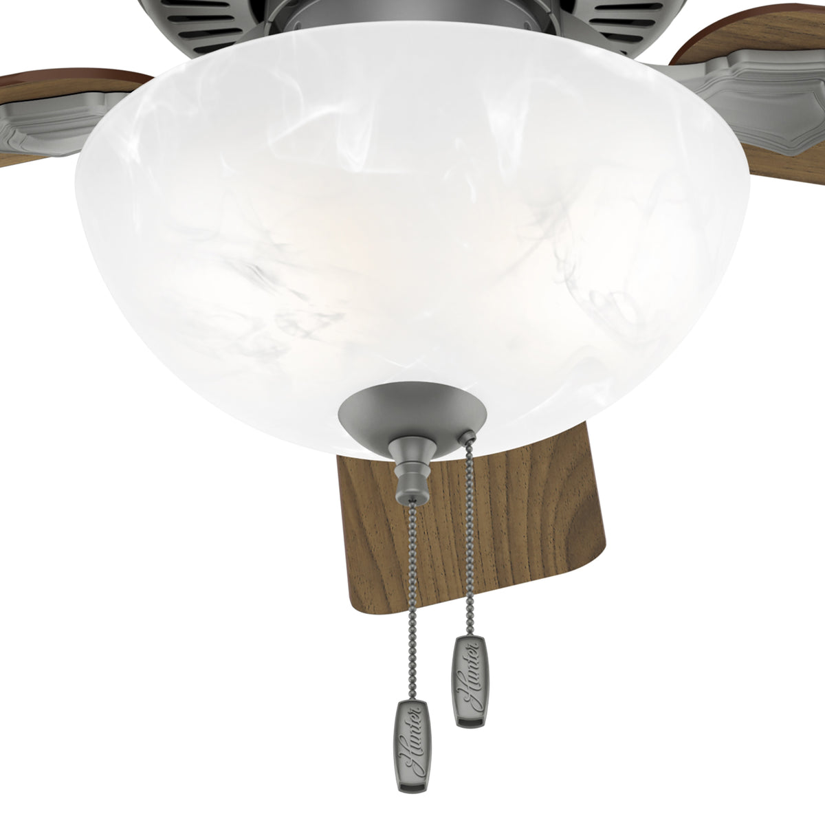 44 inch Swanson ENERGY STAR® Matte Silver Ceiling Fan with LED Light Kit and Pull Chain