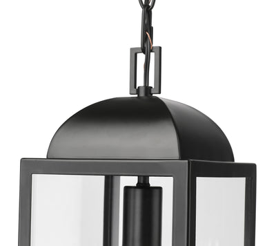 17.75'' Beaufort Powder Coated Black 1 Light Hanging Lantern