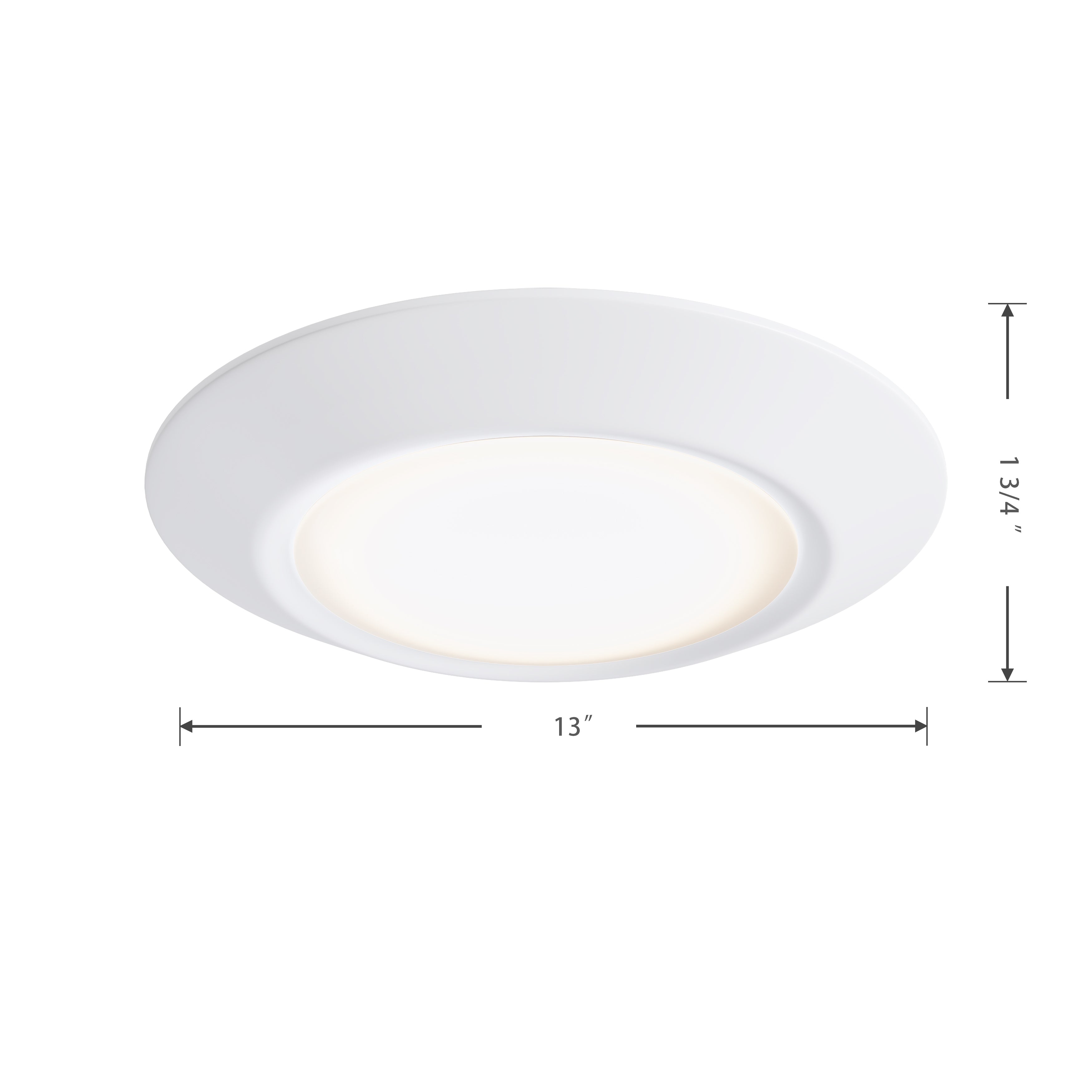 13-inch White Wall Light