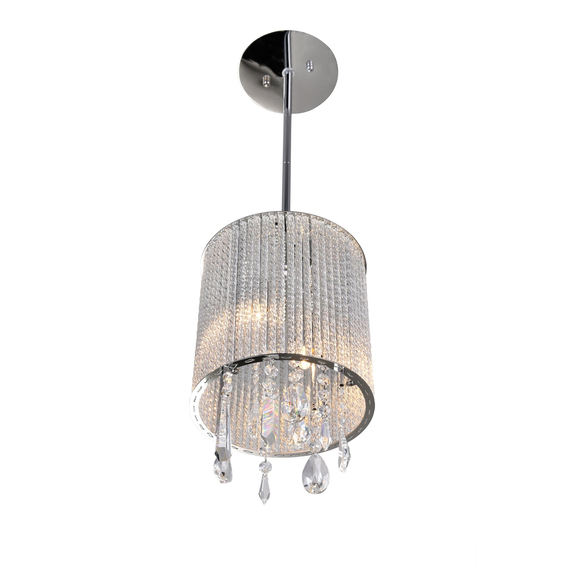 Benson 2 Light Chrome Pendant Light