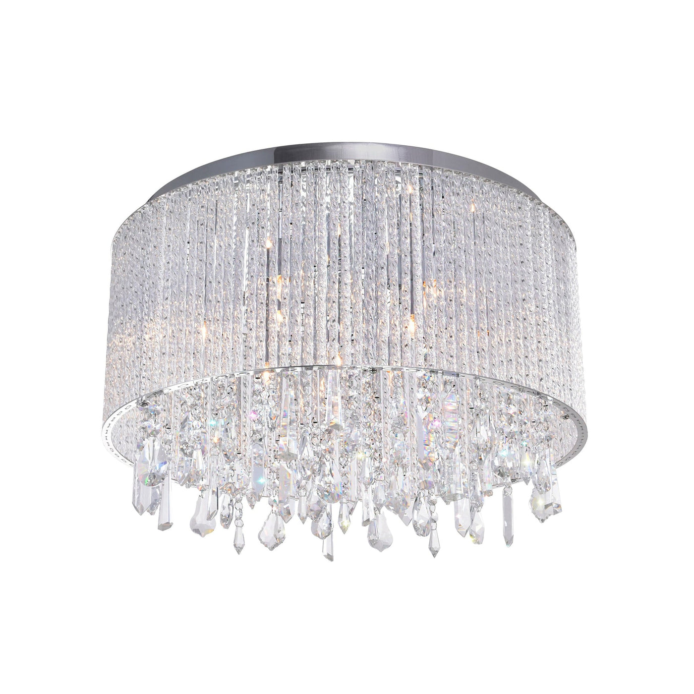 Benson 6 Light Chrome Flush Mount
