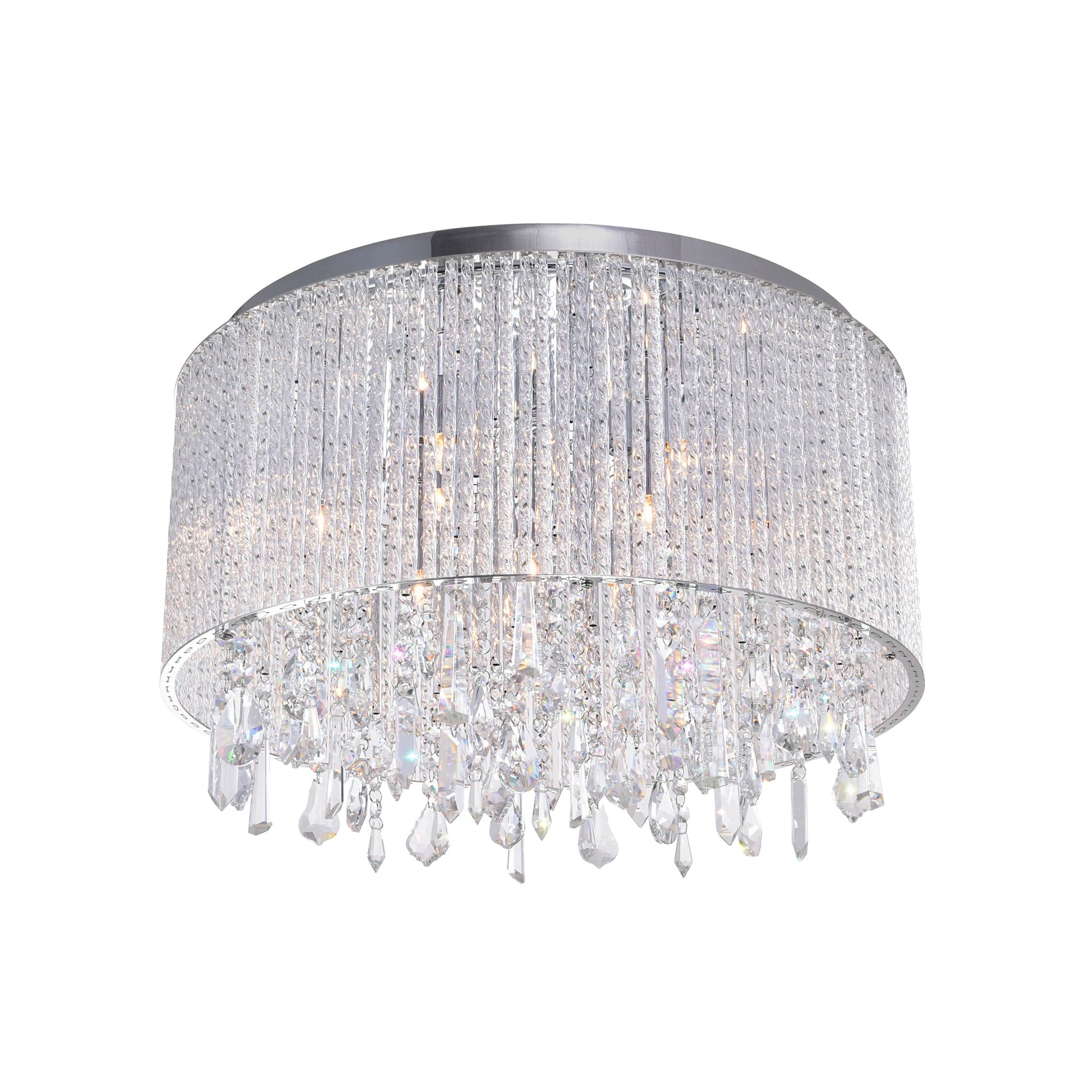 Benson 6 Light Chrome Flush Mount