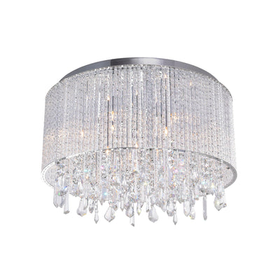 Benson 6 Light Chrome Flush Mount