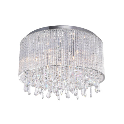 Benson 6 Light Chrome Flush Mount