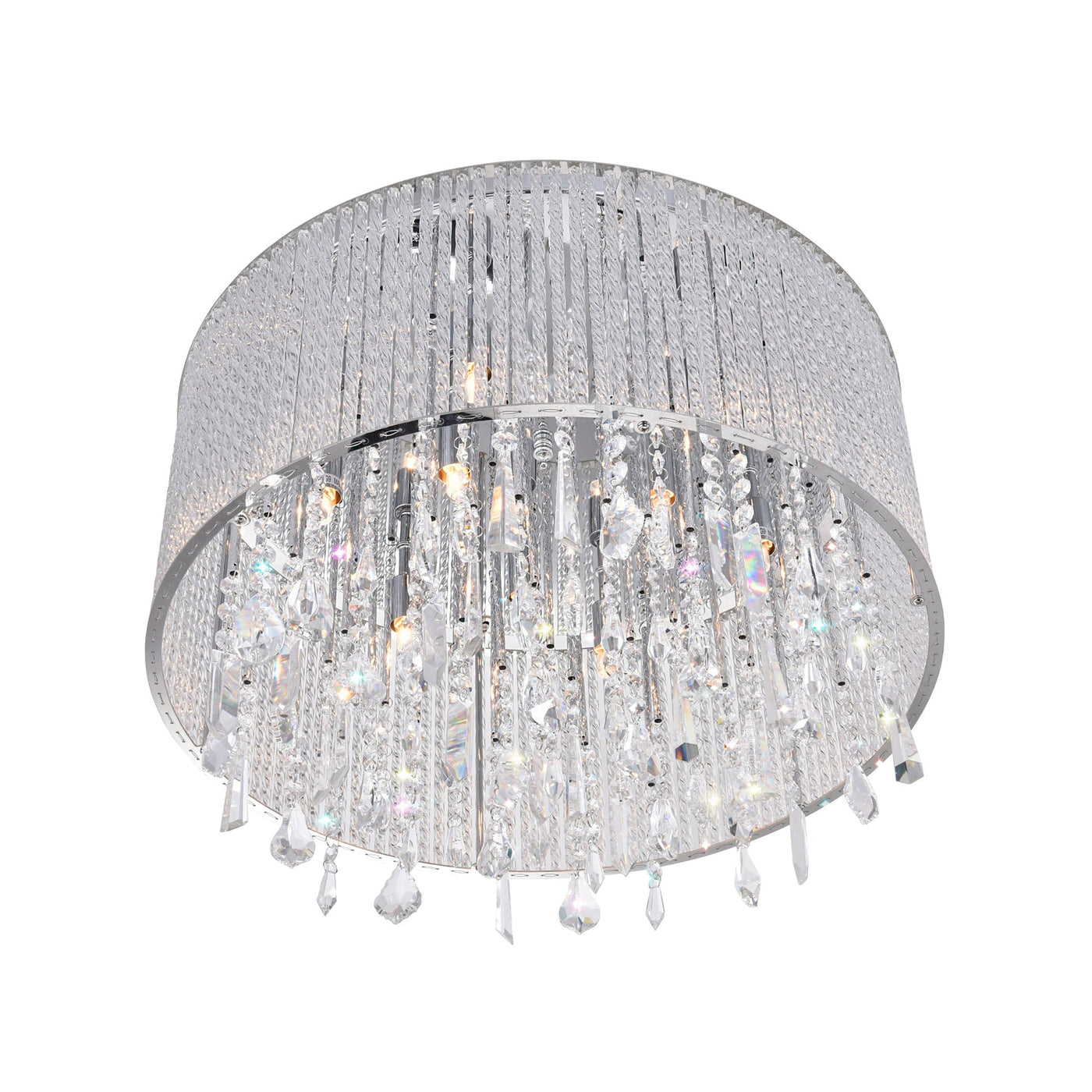 Benson 6 Light Chrome Flush Mount