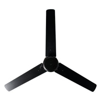 52 Inch Aldea VII AC Matte Black Outdoor Ceiling Fan 3-Blade