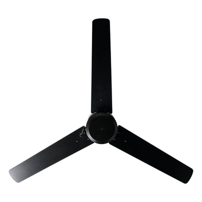 52 Inch Aldea VII AC Matte Black Outdoor Ceiling Fan 3-Blade