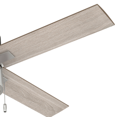 52 inch Beck Brushed Nickel Ceiling Fan with LED Light Kit and Pull Chain