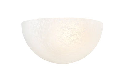 5-inch Luneer White 1-Light Wall Sconce with Faux Alabaster Glass