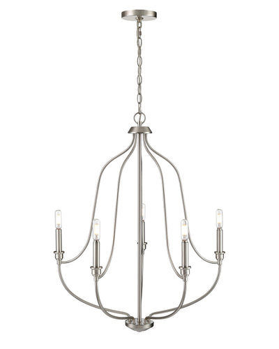 31'' Senoia Brushed Nickel 5 Light Chandelier