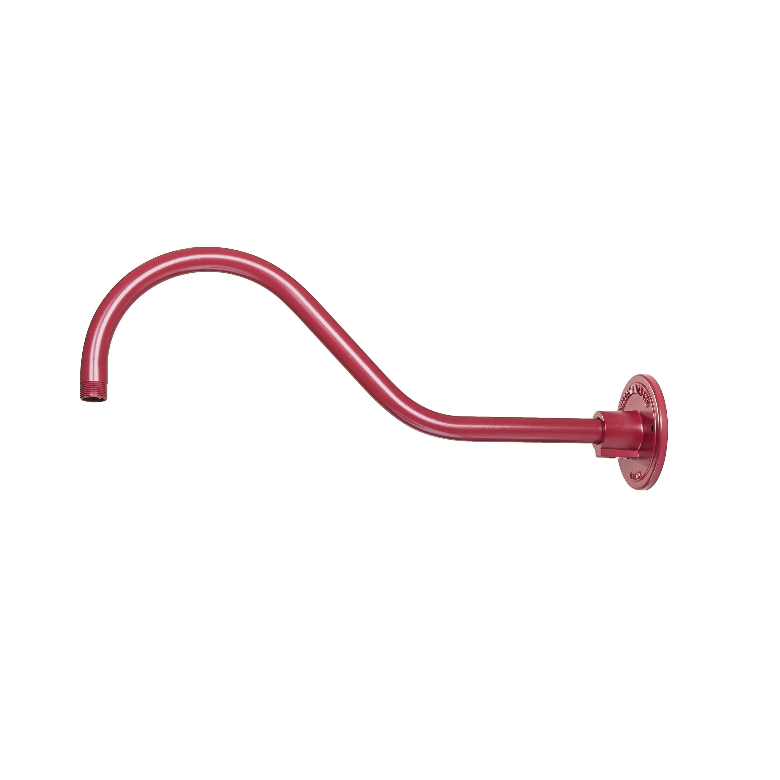 9.5-inch R Series Satin Red Gooseneck Arm with Metal Shade