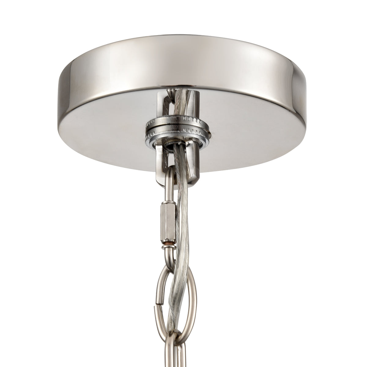 25'' Bennetti Polished Nickel 5 Light Pendant