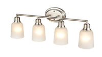 28'' Amberle Brushed Nickel 4 Light Bath Vanity