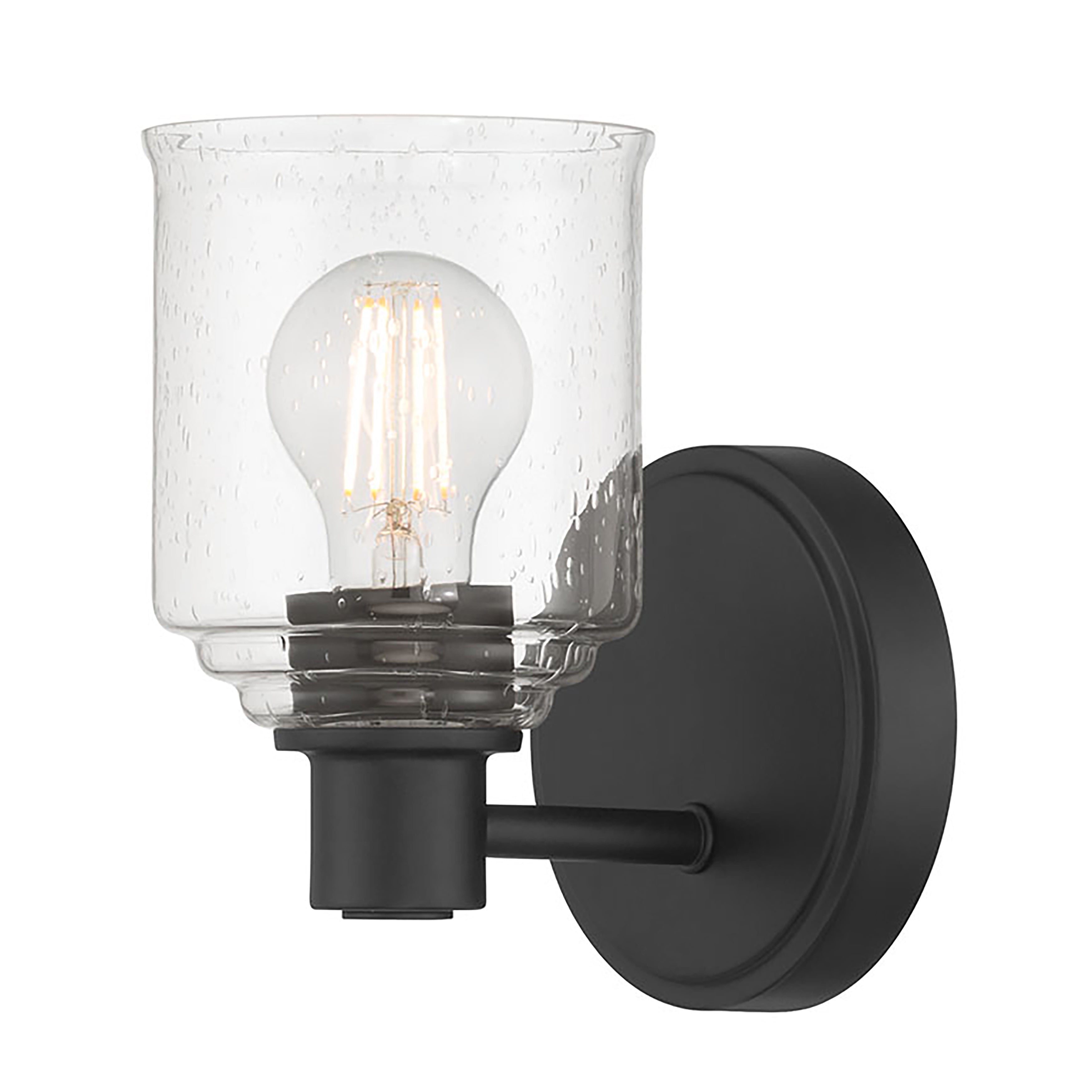 5'' Vessair Matte Black 1 Light Wall Sconce