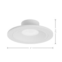 4-inch White Wall Light with 5-CCT Selectable White, 11W Output and Dimmable LED