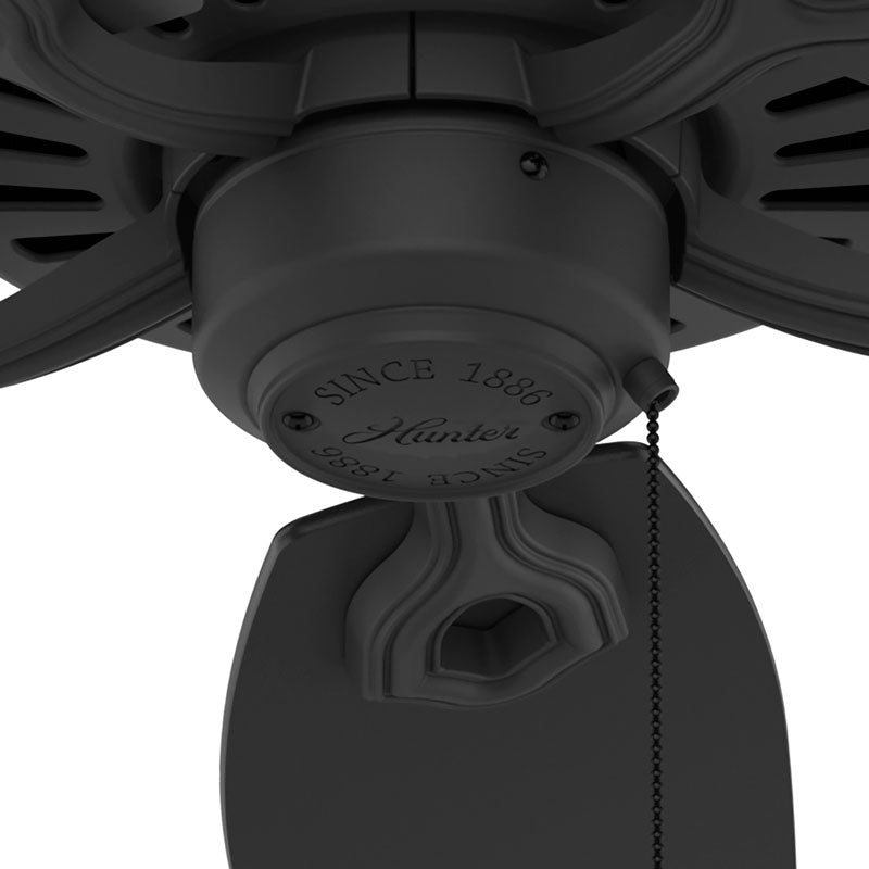42 inch Builder Elite Matte Black Ceiling Fan and Pull Chain