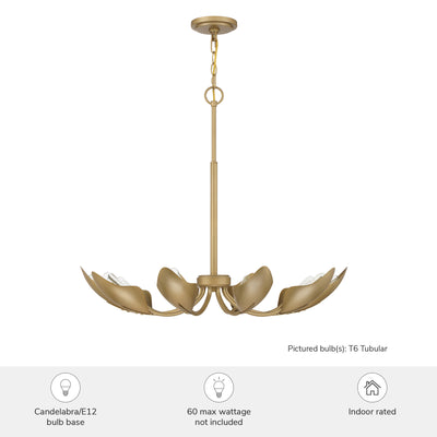 Juneway 28-inch 10-light Luxe Gold Chandelier with Luxe Gold Metal Shade