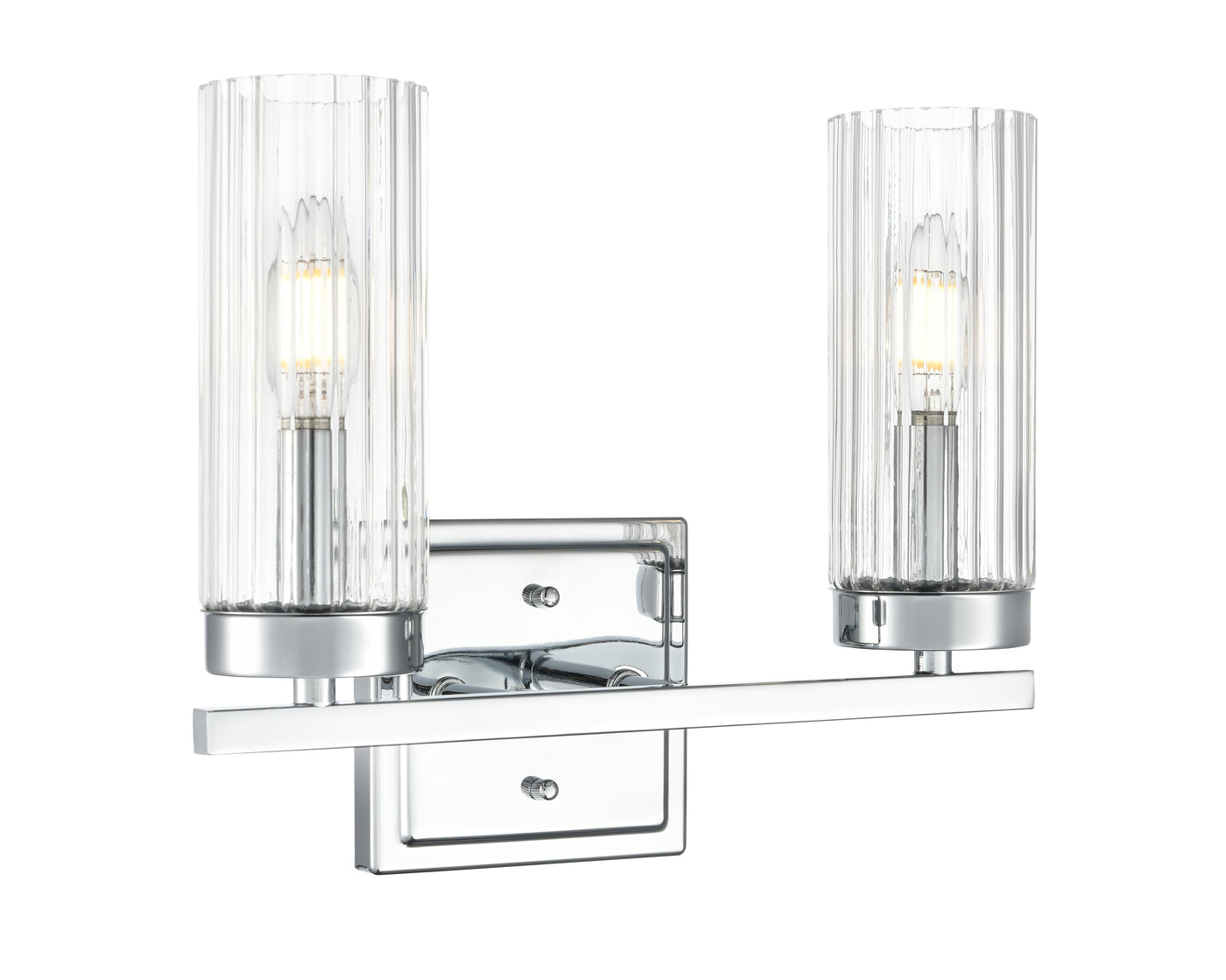 12.5'' Iversen Polished Chrome 2 Light Bath Vanity