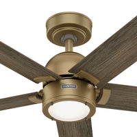 52 inch Erling ENERGY STAR® Luxe Gold Ceiling Fan with LED Light Kit and Handheld Remote