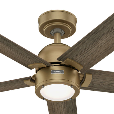 52 inch Erling ENERGY STAR® Luxe Gold Ceiling Fan with LED Light Kit and Handheld Remote