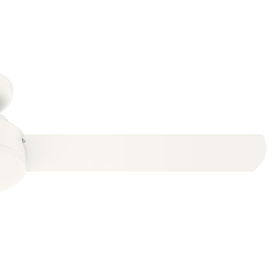 52 inch Presto Matte White Low Profile Ceiling Fan and Wall Control