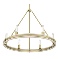 25.5'' Rovessa Vintage Brass 6 Light Chandelier