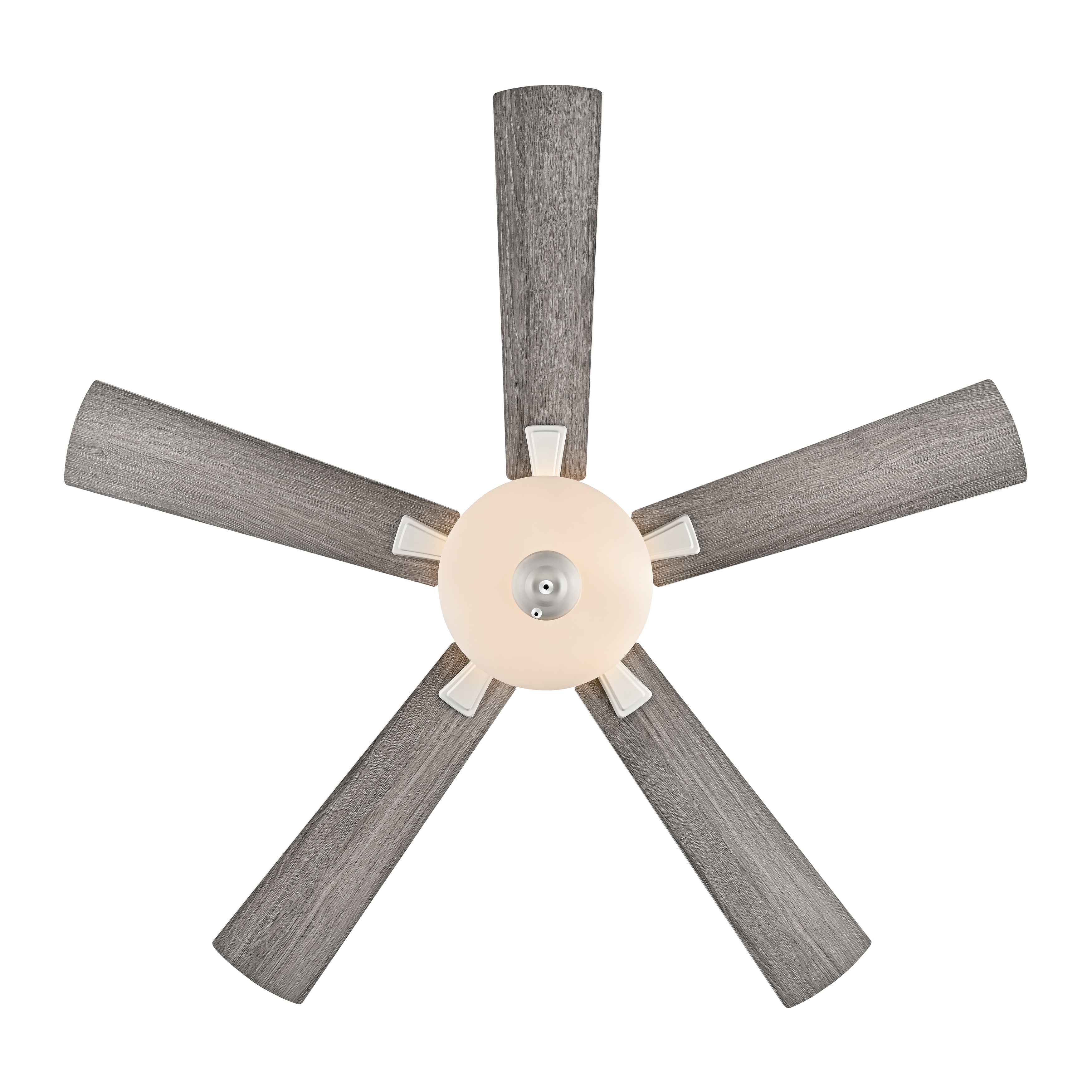 52 Inch Galeson AC Matte White Indoor Ceiling Fan 5-Blade 2 Lights Reversible