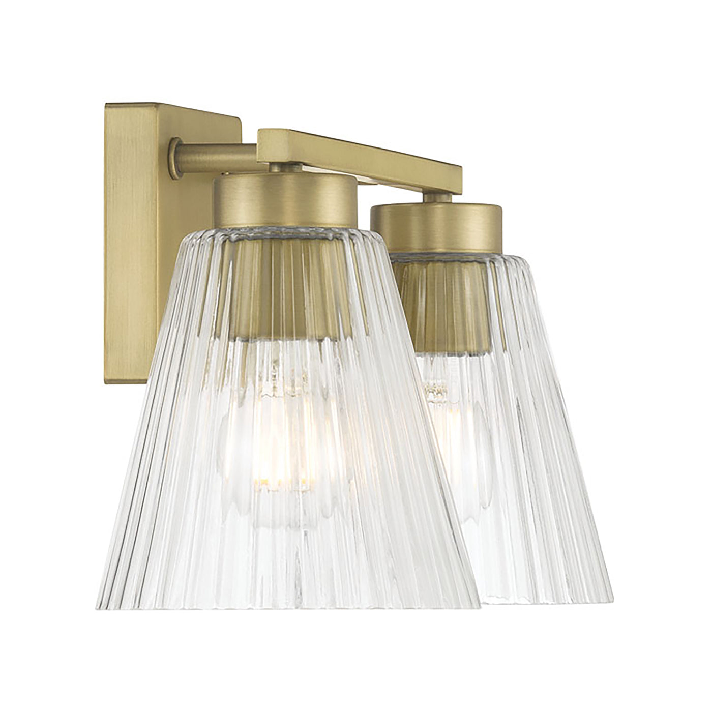 13.75'' Riville Vintage Brass 2 Light Bath Vanity