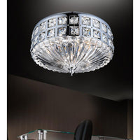 Bloome 4 Light Chrome Flush Mount